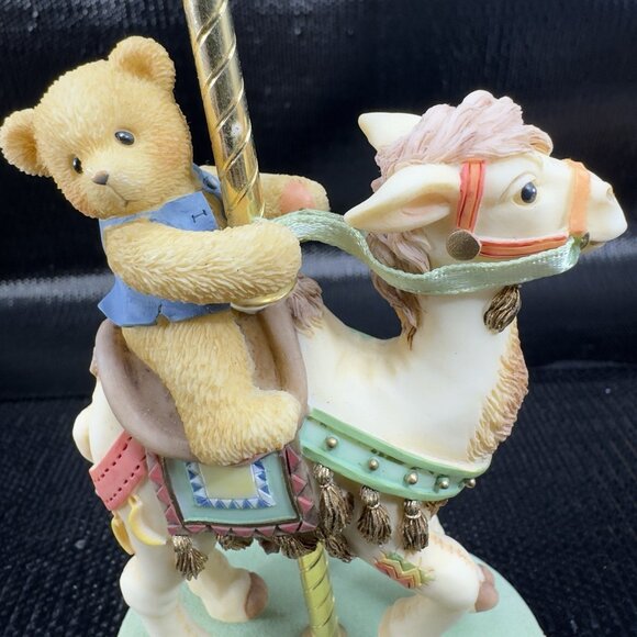 1999 Cherished Teddie Enesco Carousel Bear Figurine Resin Figure Jerrod VTG - Picture 3 of 9